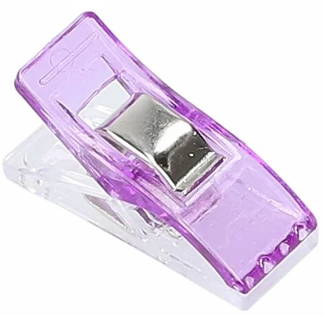 20 Fermagli Per Stoffa Fermagli Per Cucire WonderClips Accessori Per Cucire In Viola - immagine 2