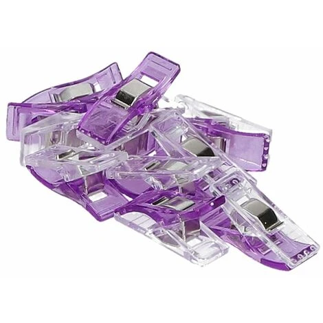 20 Fermagli Per Stoffa Fermagli Per Cucire WonderClips Accessori Per Cucire In Viola - immagine 4