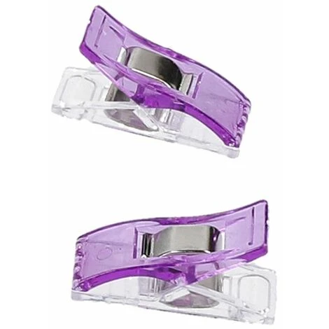 20 Fermagli Per Stoffa Fermagli Per Cucire WonderClips Accessori Per Cucire In Viola - immagine 5