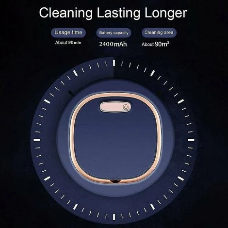 Aspirapolvere Robot 3 In 1 Aspirapolvere E Mop Super Aspirazione Aspirapolvere Robot 1500pa Con Funzione Di Pulizia Ideale Per Peli Di Animali Dustwanan -Thsinde - immagine 3