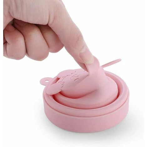 Coppetta In Silicone Pieghevole Coppetta Sterilizzante Pieghevole Per Coppette Mestruali E Conservazione Della Coppetta - Pieghevole Per I Viaggi - immagine 4