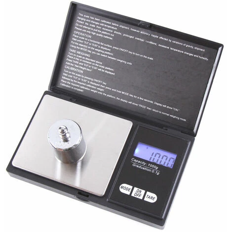 Bilancia Portatile, Bilancia Digitale Di Precisione Da 500 G 0,01 G, Mini Bilancia Digitale Tascabile, Funzione Tara, Display LCD - immagine 4