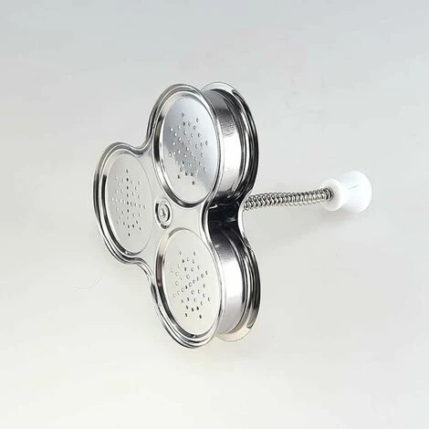Pentola Per Uova In Camicia In Acciaio Inossidabile A Tre Ripiani, Stampo Per Uova In Camicia, Uova In Camicia In Acciaio Inossidabile Antiaderente Con Fori Per Accessori Da Cucina -1615.46.4cm-1pz - immagine 5