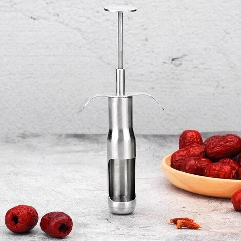 1pcs Strumento Di Rimozione Del Nucleo In Acciaio Inossidabile Cucina Domestica Strumento Di Rimozione Del Seme Di Rimozione Del Nucleo Di Frutta Accessori Per Utensili - immagine 3