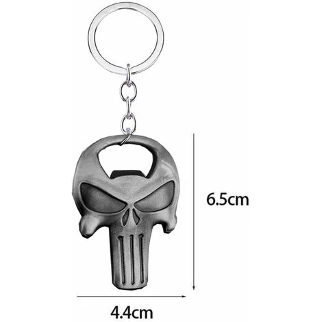 Regali Di Halloween Portachiavi Con Teschio Apribottiglie Ciondolo Portachiavi Per Auto Da Uomo K258-2, Kueatily - immagine 2
