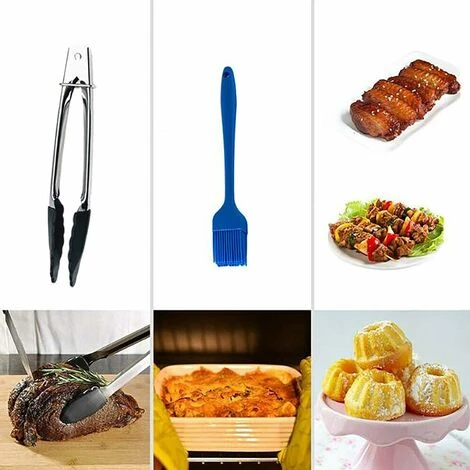 Accessori Per Friggitrice Ad Aria Da 6 '' 8 Pezzi, Kit Di Accessori Per Friggitrice Ad Aria Calda Universale Per E Tutte Le Friggitrici Ad Aria MaASDues (2.3-3.2L), Kueatily - immagine 5