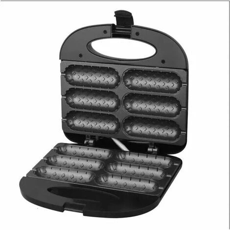 Casseruola Da Cucina Macchina Per Hot Dog Elettrica Corn Dog Macchina Per Waffle Macchina Per Salsicce Rivestimento Antiaderente Cuocere 6 Hot Dog Alla Volta Cucinare BBQ Grill - immagine 3