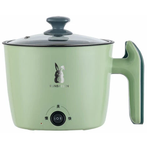 Pentola Elettrica Multifunzionale Pentola Elettrica Pentola Elettrica Mini Antiaderente , Verde