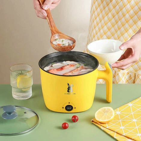 Pentola Elettrica Multifunzionale Pentola Elettrica Pentola Elettrica Mini Antiaderente , Verde - immagine 3