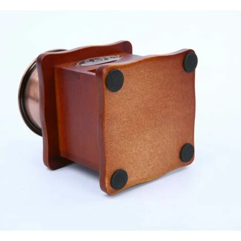 Macinacaffè Manuale Vintage, Macinacaffè Manuale In Legno Mini Macinacaffè Vintage Antico A Manovella Con Impostazione Della Velocità Regolabile, Ottimo Per La Casa E I Viaggi. - immagine 4