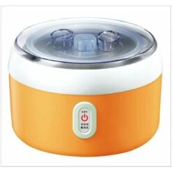 Yogurtiera Elettrica, 220V 1.2L Macchina Per La Produzione Di Yogurt Per Crema Elettrica Automatica Domestica Strumento Per La Produzione Di Yogurt (Arancione)