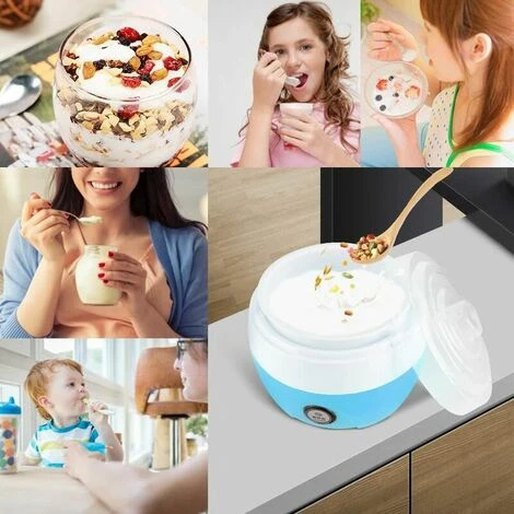 Yogurtiera Elettrica, 220V 1.2L Macchina Per La Produzione Di Yogurt Per Crema Elettrica Automatica Domestica Strumento Per La Produzione Di Yogurt (Arancione) - immagine 4