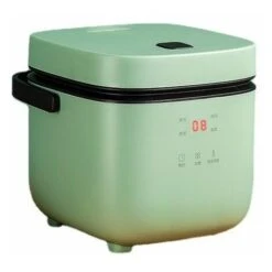 Mini Cuociriso 1.2L, 1-2 Persone, Supporto Preimpostato Per Mantenere Caldo, Cuociriso Multifunzione, Verde