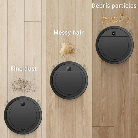 Robot Aspirapolvere Per Peli Di Animali Domestici Robot Aspirapolvere Automatico 1200pa, Robot Spazzante E Lavapavimenti Aspirapolvere Robotizzato 1200pa Con Direzione Intelligente A 360 Gradi, Aspi - immagine 3