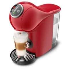 KRUPS Genio S Plus - Macchina Per Espresso BooFunction XL Bevande Calde E Fredde - Indicatore Di Decalcificazione - Rosso - YY4444FD