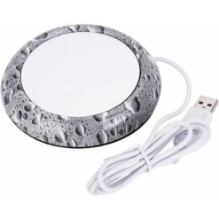 USB Venatura Del Legno Scalda Tazze Tappetino Per Bevande Calde Tappetino Per Tè E Caffè Per Ufficio Motivo Perline D'acqua