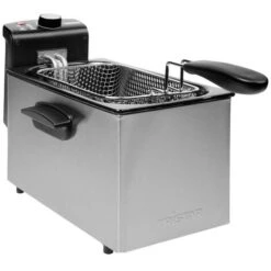 Tristar FR-6947 Friggitrice 2000 W Spia Luminosa Acciaio Inox, Nero